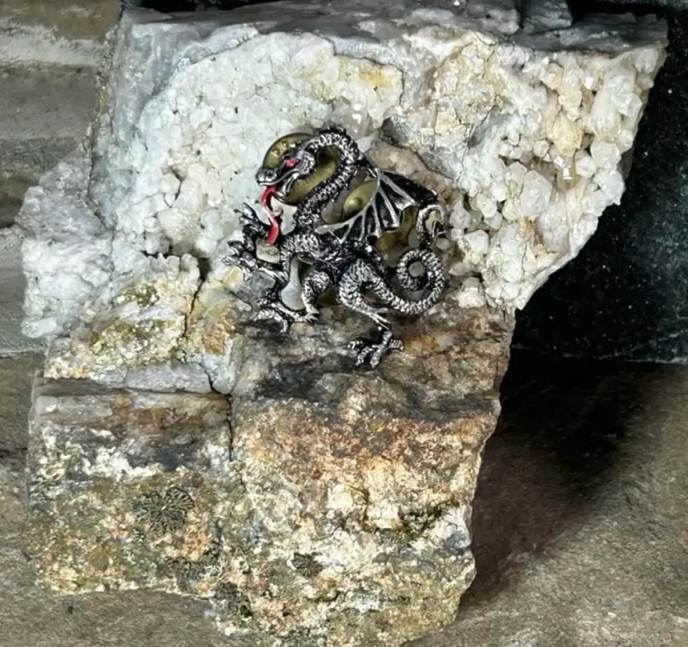 Dragon Medieval Metal Fantasy Pin Brooch